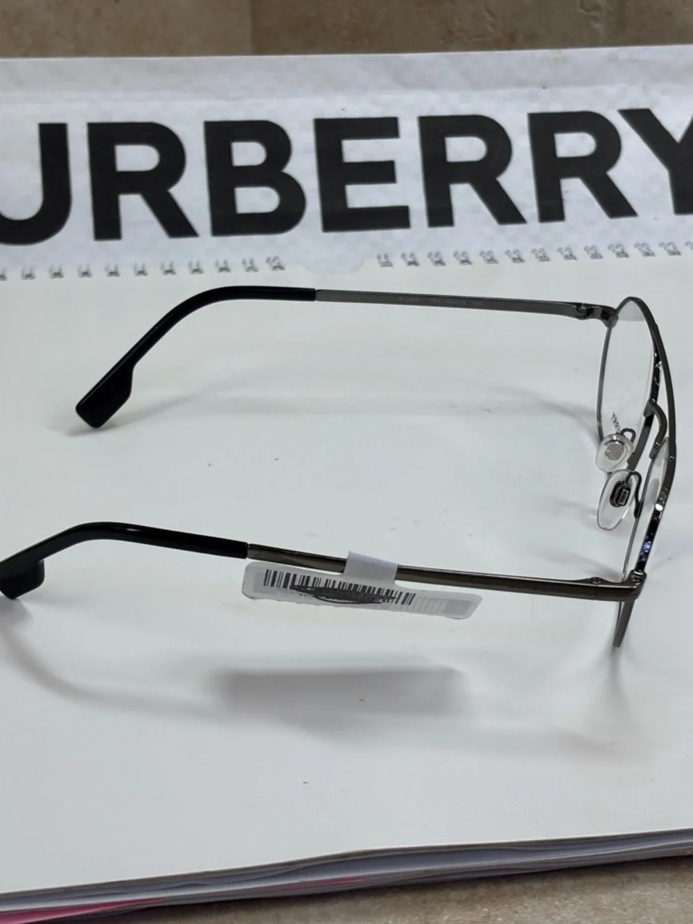 New Burberry Fairway BE1351 1144 Gunmetal Eyeglasses  Ruthenium/Platinum Metal - Picture 4 of 13